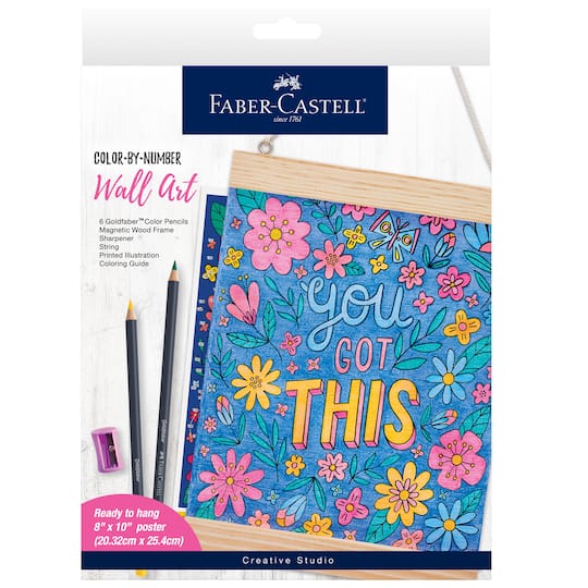 Faber-Castell® You Got This Color By Number Wall Art Kit